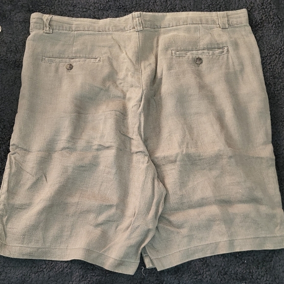 Gap Mens 100% Linen Shorts 40 x 8.5 Olive - Picture 4 of 6